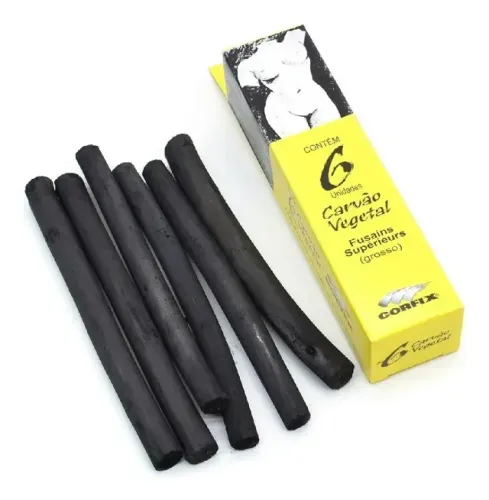 Carvão Vegetal Grosso Corfix - 5 Unidades