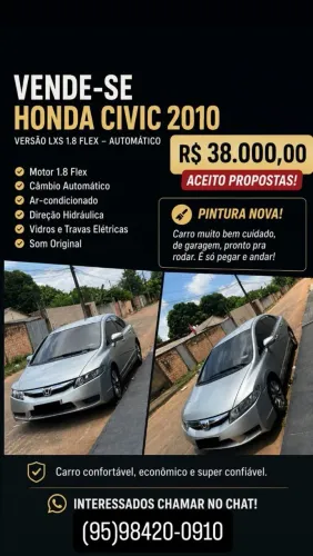 Honda Civic Sed. Lxl/ LXL SE 1.8 Flex 16V Aut. 2010