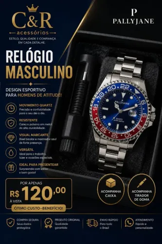 Relógio masculino Pallyjane 