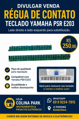 Régua de contato Yamaha PSR e203