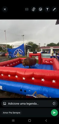 touro mecânico futebol sabão