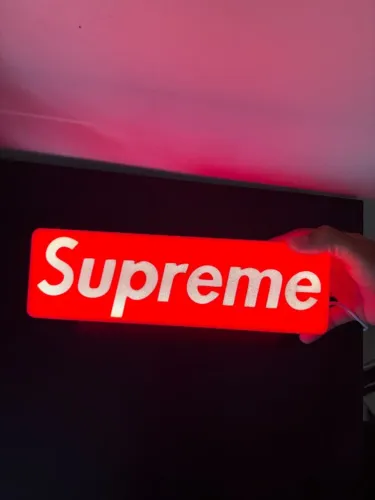 Luminária supreme led vermelha