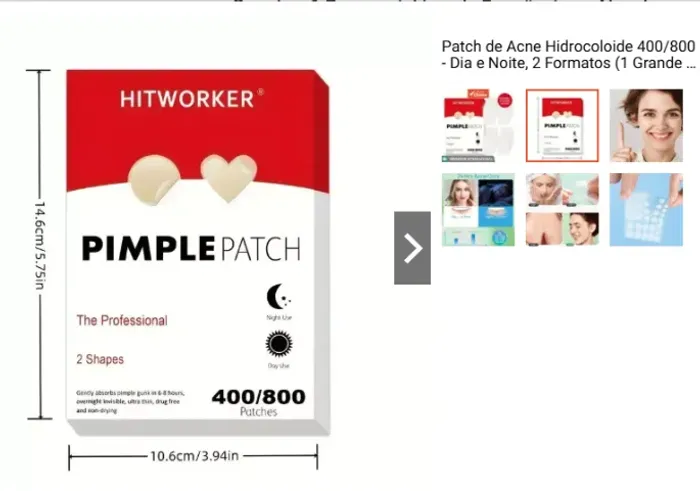 Pimple Patch 400 unidades Adesivo para espinhas