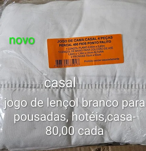 Jogo de lençol casal
