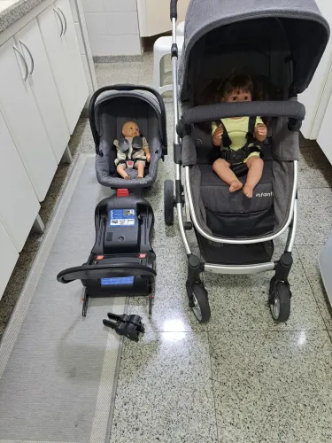 Carrinho de bebê Infanti Trio Epic Grey Stell