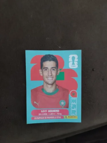 Figurinha da copa com erro adesivo invertido