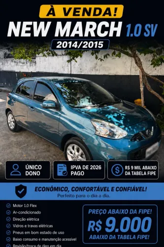 Nissan March SV 1.0 16V Flex Fuel 5P 2015
