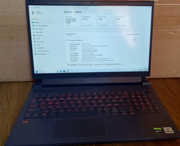 Notebook Gamer Dell g15