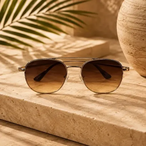 Óculos de Sol Flex Marrom Degradê