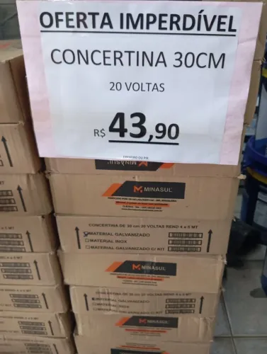 CONCERTINA 30CM 20 VOLTAS R$43,90un Pix