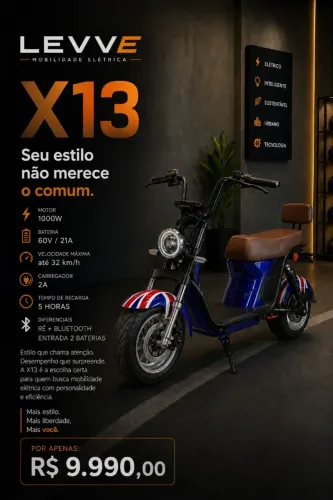 Scooter Elétrica x13 0km ?