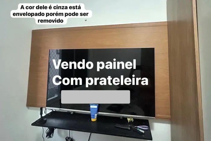 Painel completo com prateleira