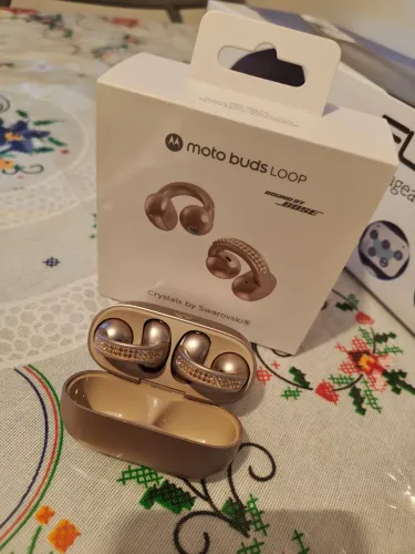 Fone De Ouvido Motorola Moto Buds Loop Crystals by Swarovski