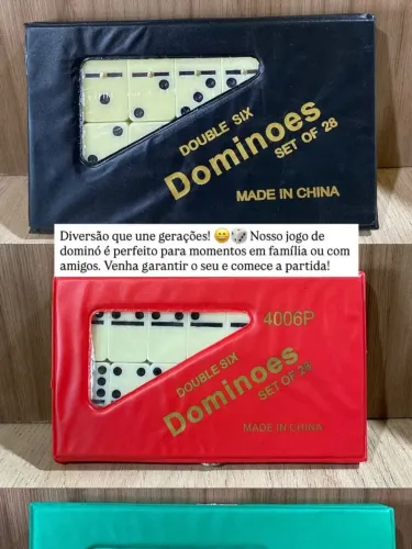 jogo de dominó é perfeito para reunir a família e os amigos em momentos de risadas e comp