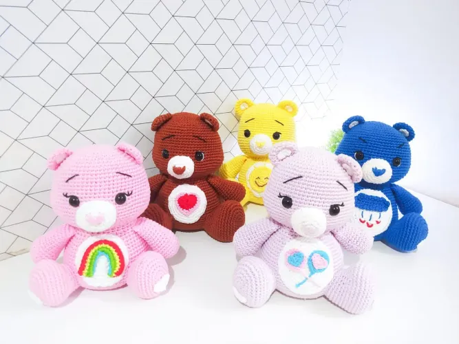Ursinhos Carinhosos Amigurumi/ Crochê