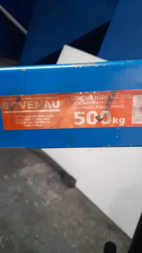 Guincho hidráulico 500kg Bovenau c/ um hidráulico reserva