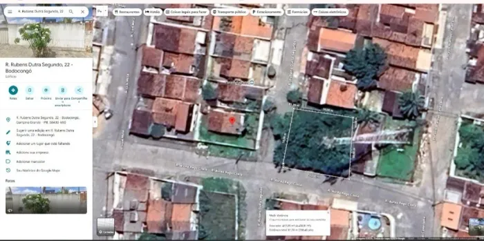 Terreno 20x20 em Bodocongo 
