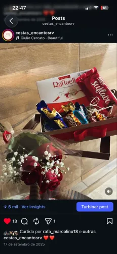CESTAS de chocolate