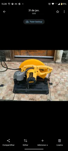 Policort DeWalt corte rápido 127v