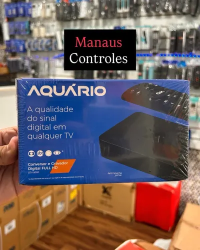 Conversor Digital de TV Full HD com Porta USB controle e Acessórios 