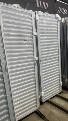 Porta Veneziana Alumínio Comum e Branco 