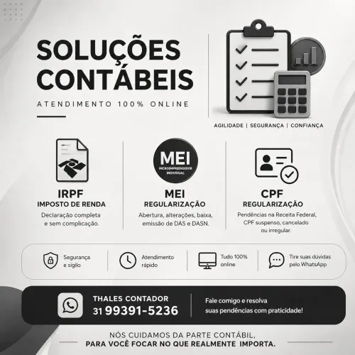 Contador Online | IRPF, Regularização de CPF e MEI