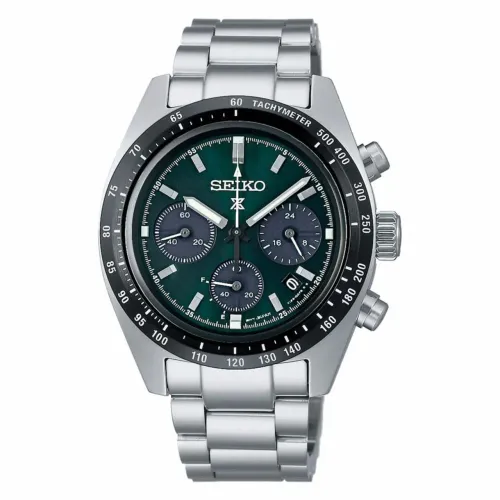 Relógio Seiko Prospex Speedtimer Solar Cronógrafo Masculino Em Aço Prateado SSC933P1