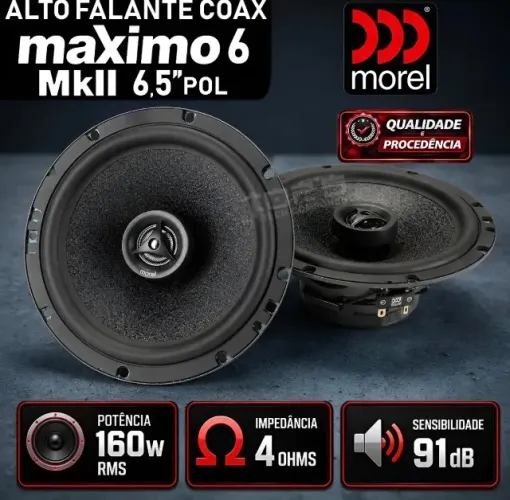 Kit 2 vias e coaxial marca Morel MKII