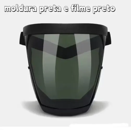 Máscara de proteção lente escura