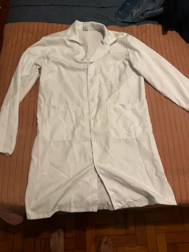 Jaleco branco M semi-novo