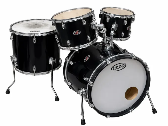 VENDO BATERIA MUSICAL IZZO PRETA - COMPLETA