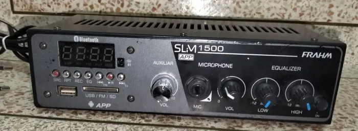 Amplificador Receiver Som Ambiente Frahm Slim 1500 APP - 60W