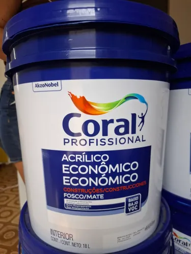 Tinta acrílica coral
