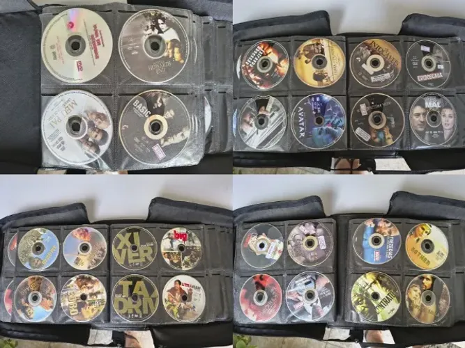 Case com 124 DVDs originais