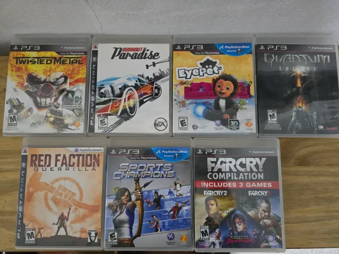 Lote 7 Jogos de PS3 Completos
