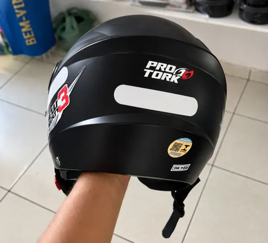 Capacete Helt Pro 3 Preto com Viseira