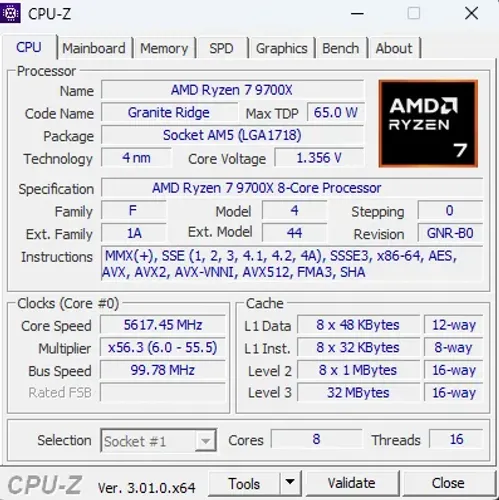 RYZEN 7 9700X 