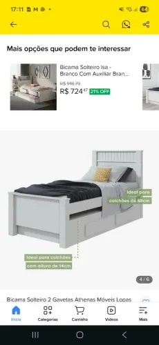 Cama bicama usada em otimo estado
