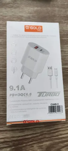 CARREGADOR TURBO 40W A GOLD