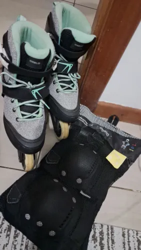 Patins inline 36-38 + kit proteção