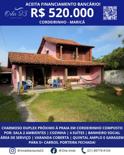 CORDEIRINHO, ORLA 23 IMOBILIÁRIA VENDE!