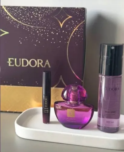 Kit Eudora roxo 3 itens 