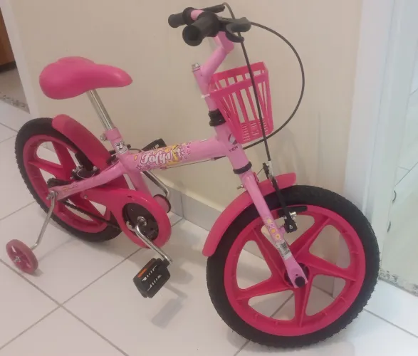 Bicicleta infantil aro 16 - Verden menina rosa 
