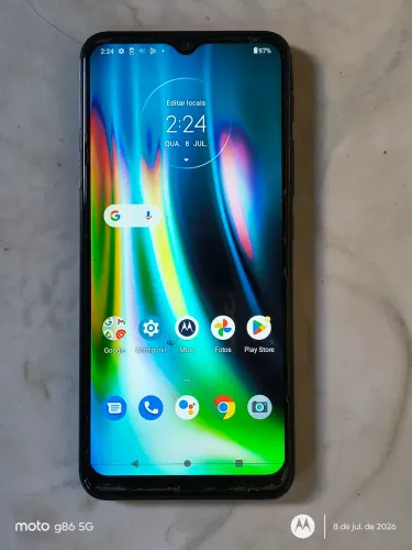 Moto G 9 Play 64 gigas Funcionando perfeitaente 4 Ram NFC