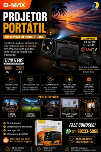 Projetor com liberador de canais!