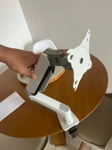 Suporte de Mesa Articulado para Monitor de 17" a 35" ELG, com Pistão a Gás, Branco - F80W