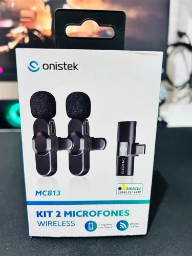 Microfone de Lapela sem fio Onistek NOVO