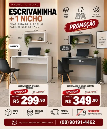 ESCRIVANINHA + NICHOS NOVOS