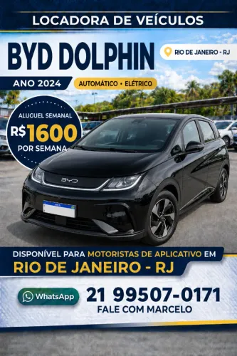 Alugo - BYD Dolphin 2024 (Aluguel Uber Black)