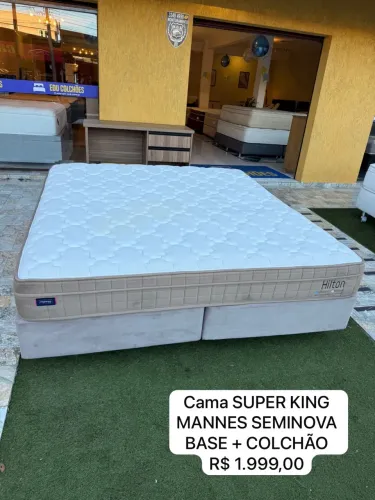Cama box Super King MANNES SEMINOVA - ENTREGO